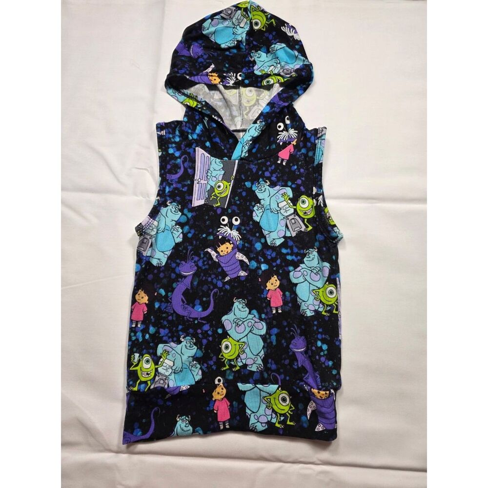 Little Glow Kids 18-24M Bamboo Hooded Pajama Shorts Set Monster Print